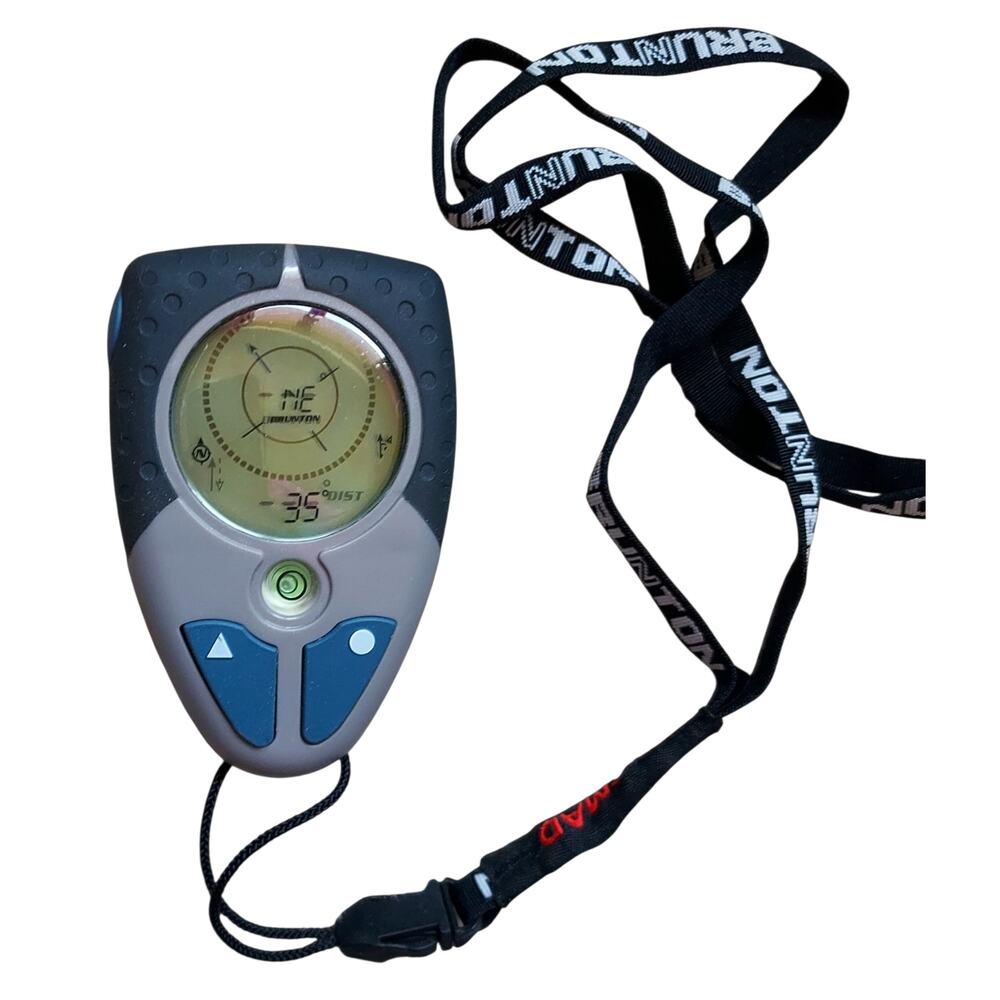 Brunton Classic Nomad Digital Compass W/ Box Manual Lanyard Wrist Strap Hiking